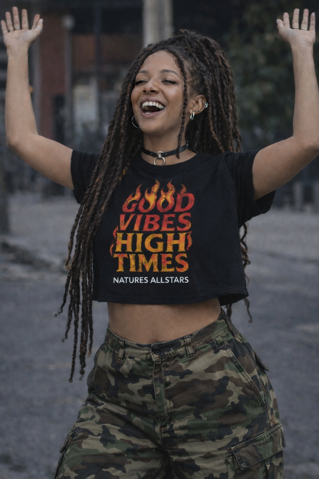 Good Vibes Crop Tee
