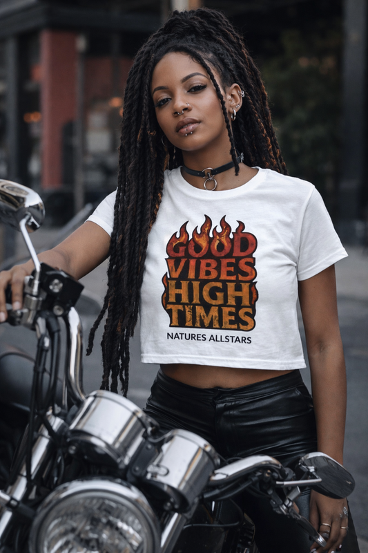 Good Vibes Crop Tee